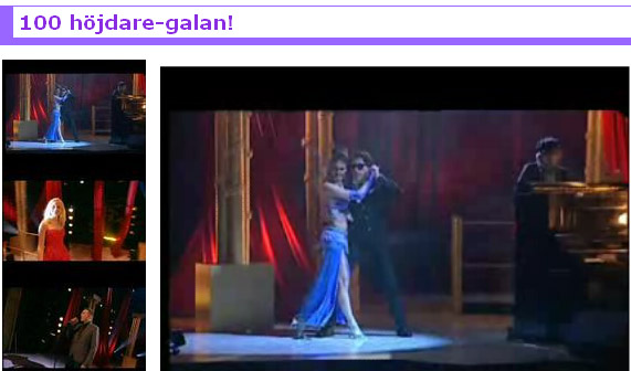 See James Bond dance with Jeanette in a Goldeneye dance in Stockholm S�dra Teatern 100 hojdare galan 2007