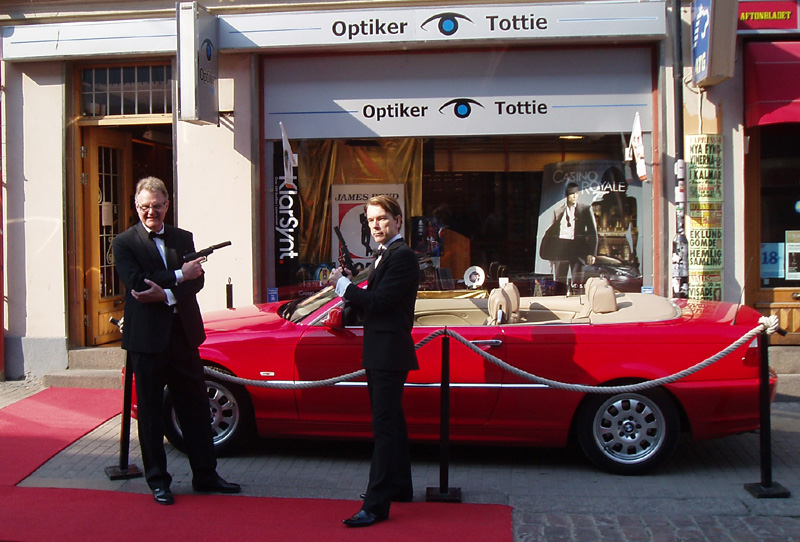 James Bond bes�kte butiken den 26/4. Tack f�r en lyckad dag