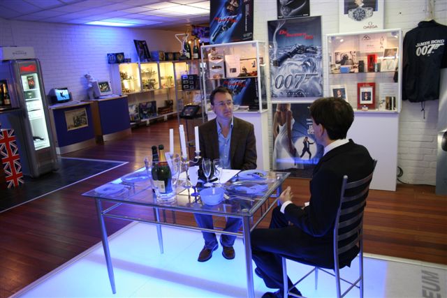 Dr Stijn  and Gunnar Bond  James Sch�fer in The James Bond 007 museum