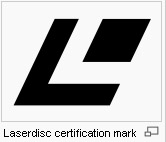 Laserdisc �r f�reg�ngaren till DVD-skivan. Finns i flera olika storlekar. Vanligast �r 12", som allts� �r lika stora som LP-skivor. Inte helt ovanlig �r heller 8"-skivor som bl a anv�nts mycket f�r musikvideo. B�de bild och ljud lagras analogt, �ven om det �r optiska skivor. Genom olika moduleringsteknik kan man dock f� en digitalsignal lagrad p� den analoga b�rv�gen. 