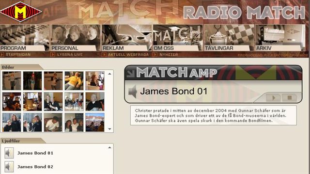 radiomatch. J�nk�ping  med Gunnar Sch�fer,se arkiv