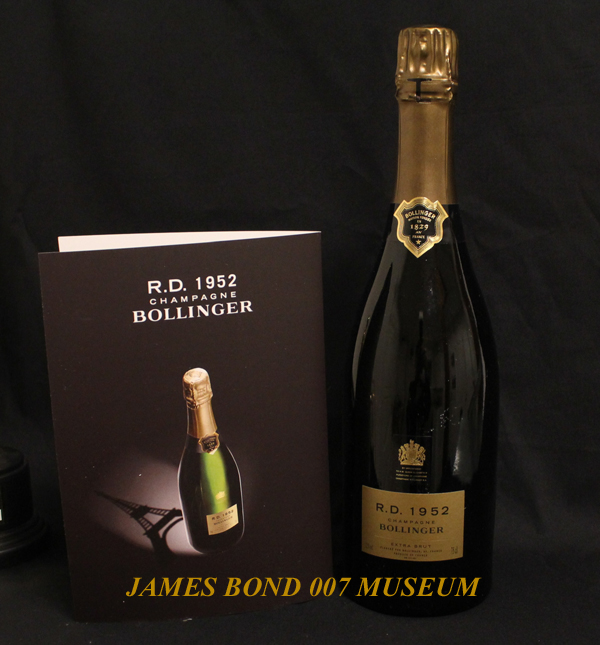 Bollinger Champagne&nbsp;RD&nbsp;1952  in the&nbsp;James Bond 007  Museum Sweden, Nybro. One of the most exclusive Bollniger Champagne from the house keller in Ay outsid Reims in France.