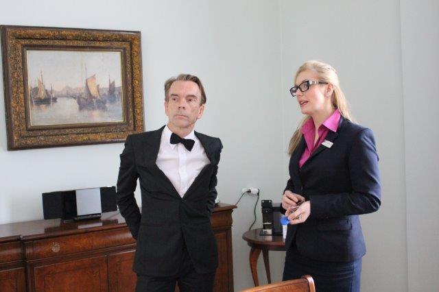 James Bond with Ad�la Dvor�ckov� Grandhotel Pupp