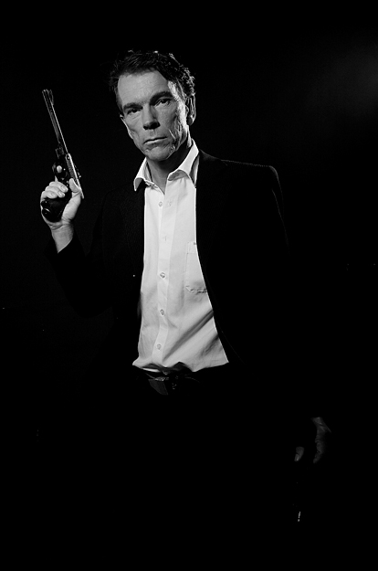 Walther LP53 air pistol held by Gunnar James Bond Sch�fer from the 1963 From Russia With Love. in the 007 museum Nybro Sweden