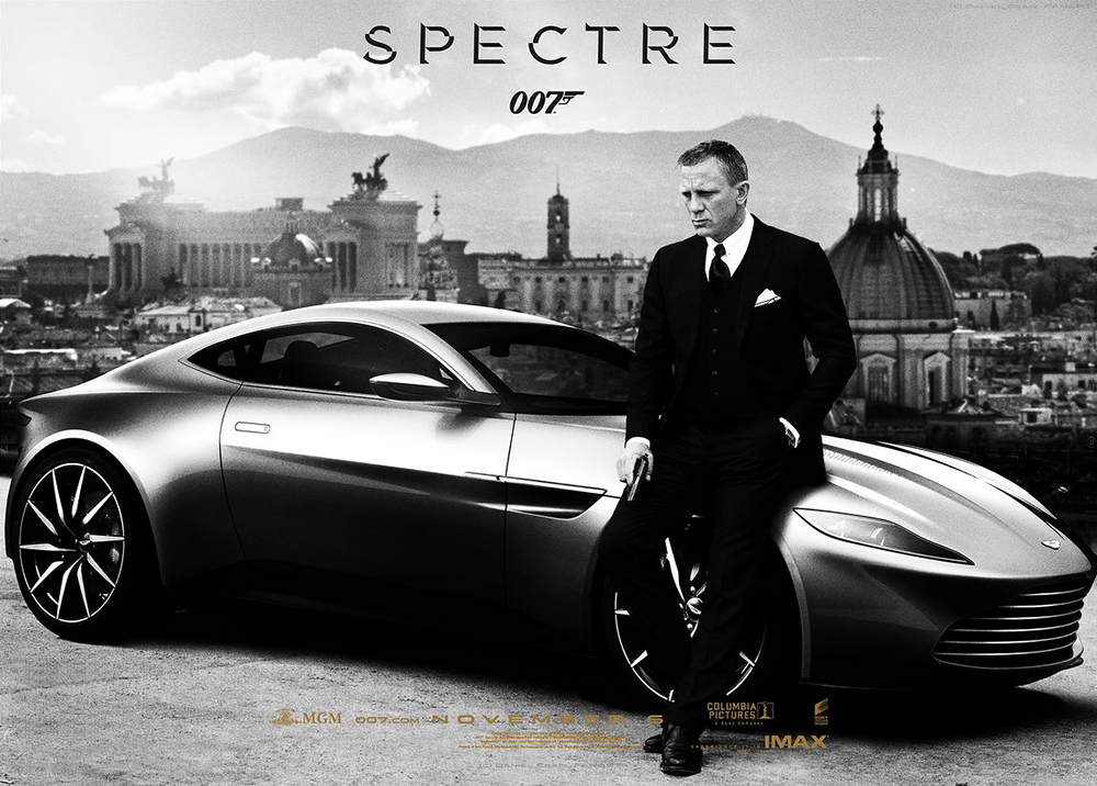James Bond Gunnar Sch�fer with the Aston Martin DB10 Spectre same as Daniel Craig was drivning in Bond 24 SPECTRE