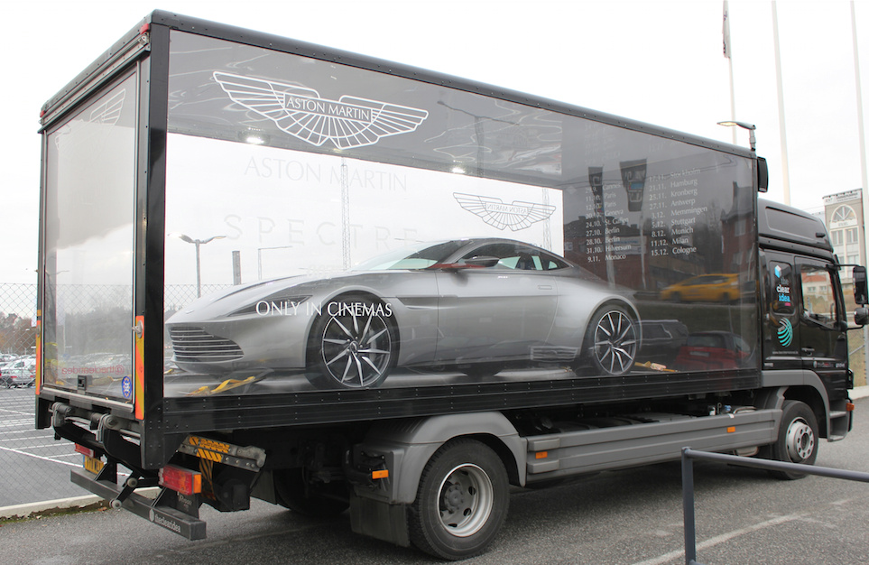 James Bond Gunnar Sch�fer with the Aston Martin DB10 Spectre same as Daniel Craig was drivning in Bond 24 SPECTRE