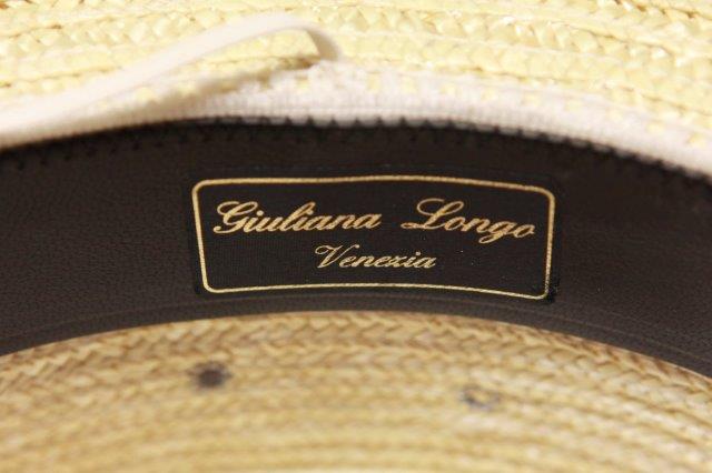 Genuine Hat used Venetian Gondolier genuine straw. Manufactured under contract from Equador. blue and red ribbons. Made in Italy.