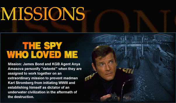 The Spy Who Loved Me  (1977)�- Roger Moore �LSKADE SPION 
